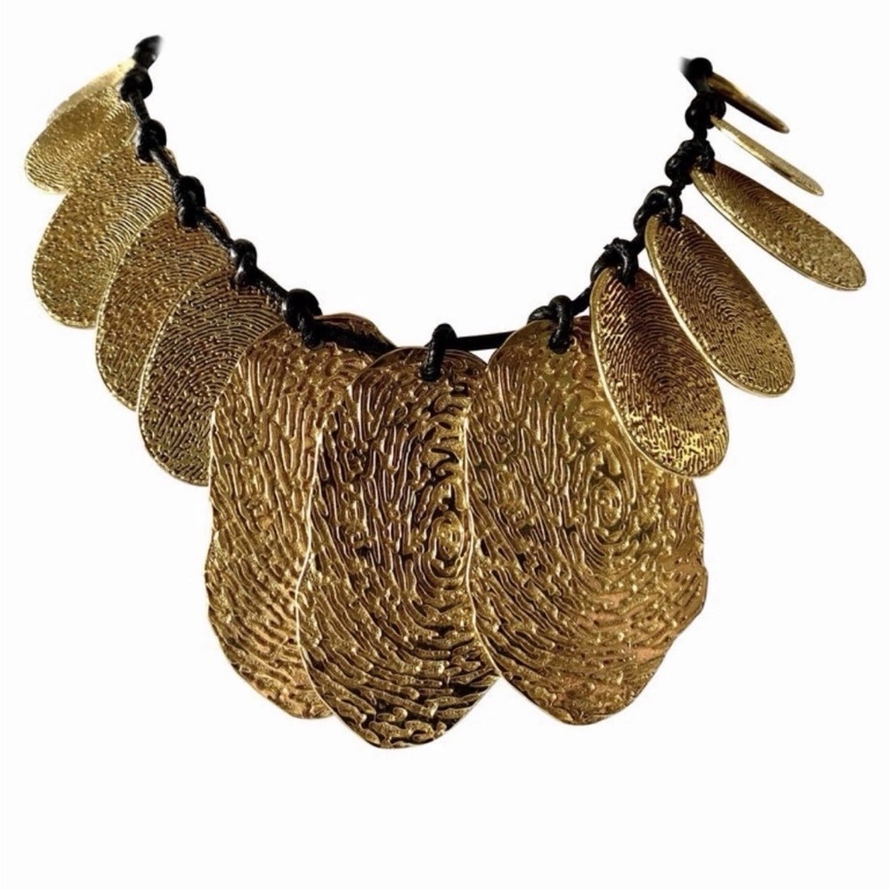 Yves Saint Laurent Gold Statement Necklace